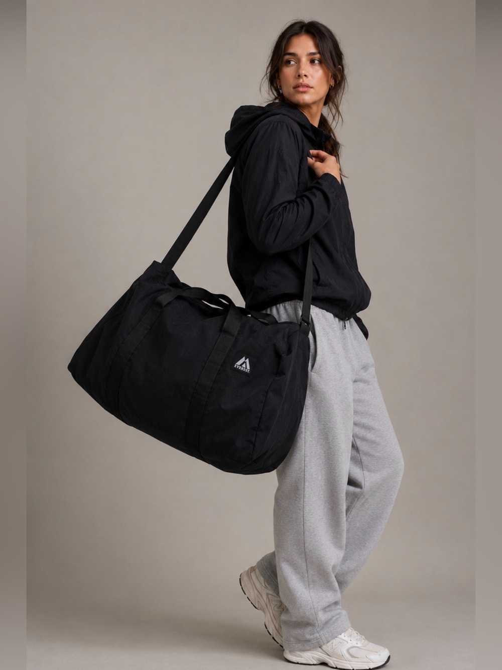 Everest XL 42” Black Duffel Bag NWT Oversized Travel Gym Weekender Carryall